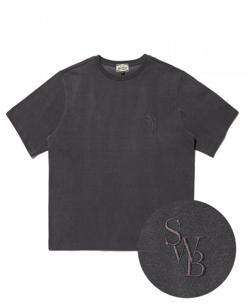 22SS OVERSIZED PIGMENT T-SHIRT CHARCOAL