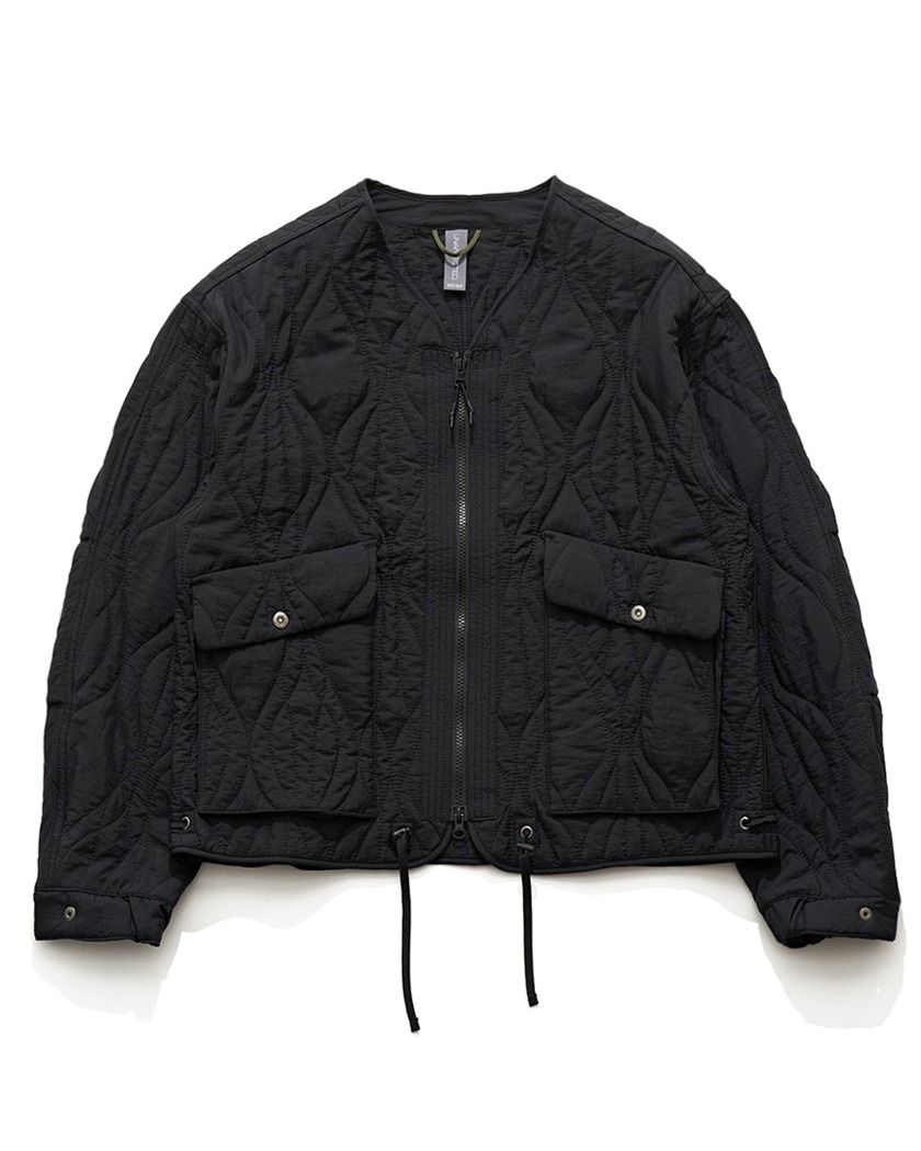 22FW UNAFFECTED QUILTED CARDIGAN BLACK
