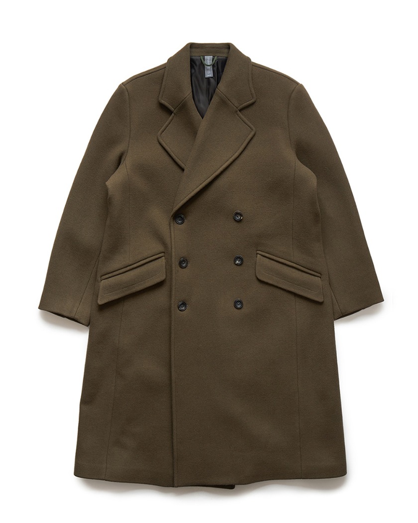 22FW UNAFFECTED DADDY DOUBLE BREASTED COAT DARK BEIGE