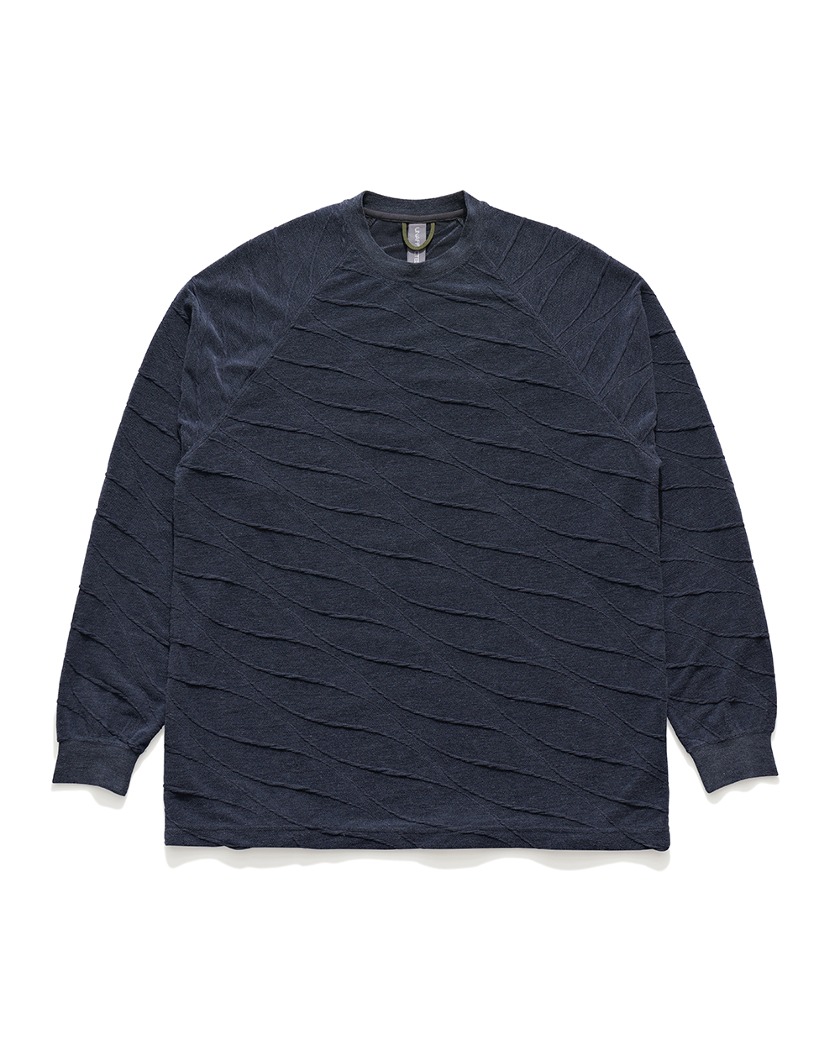 23SS UNAFFECTED SYMBOL EMBROIDERY LONG SLEEVES NAVY